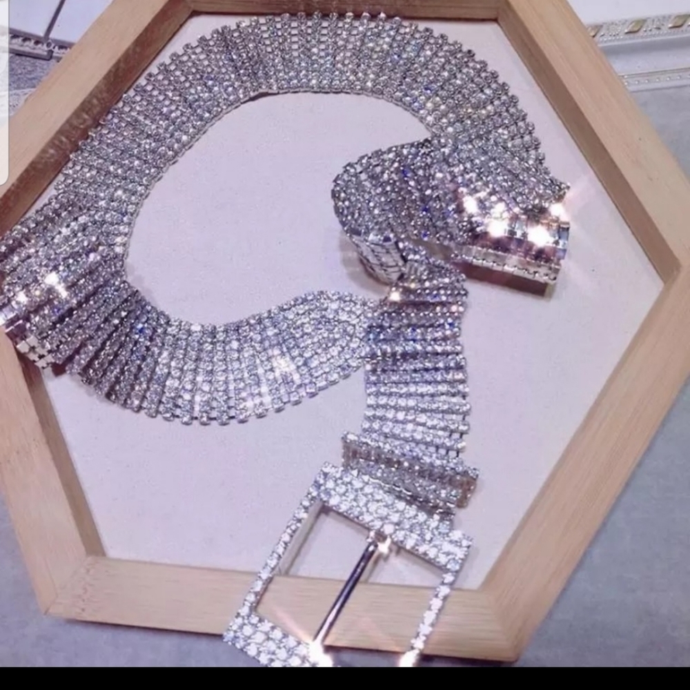 Rhinestone bling belt - Picture 6 of 8